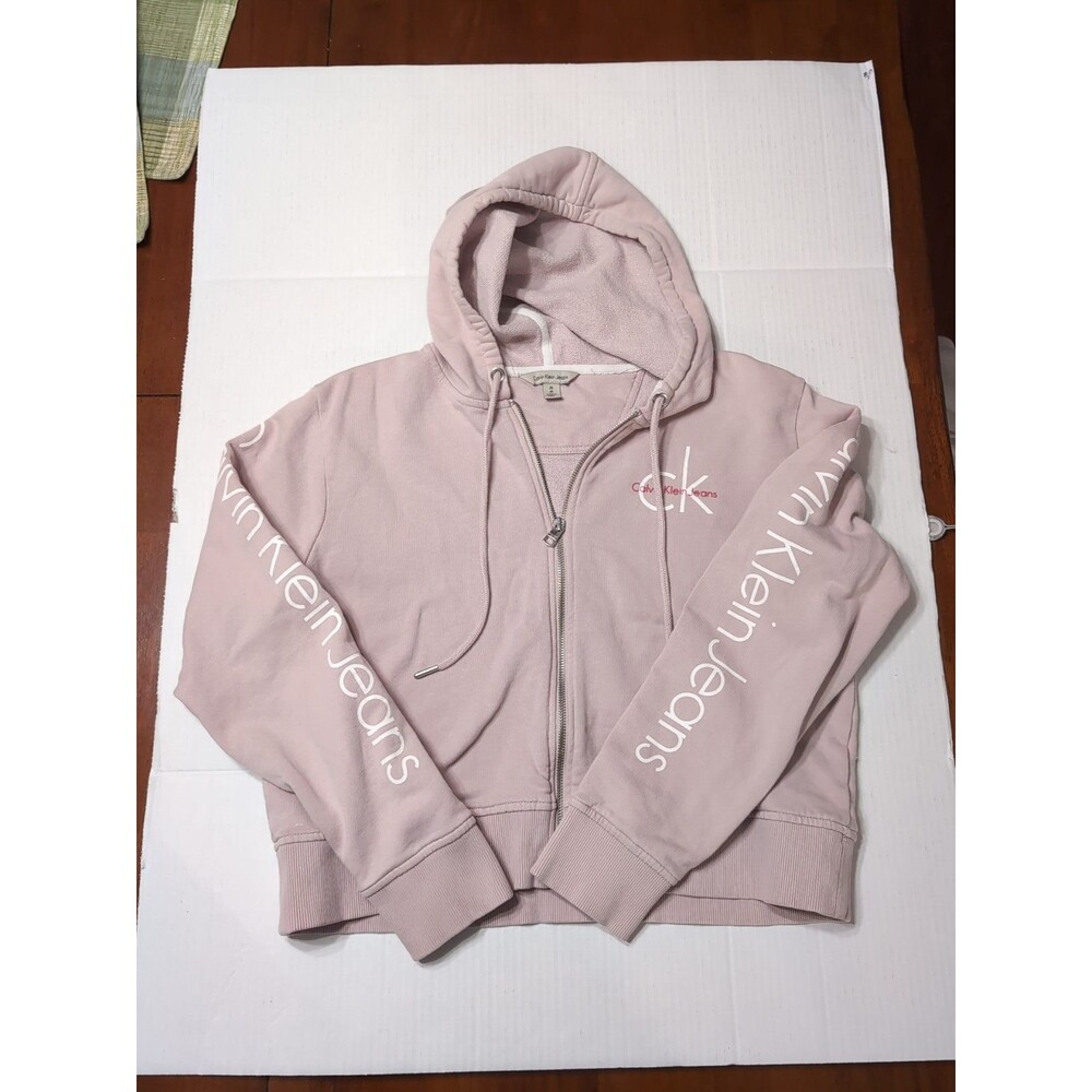 Calvin Klein Jeans Performance Blush/pale pink Medium women Zip Up Hoodie